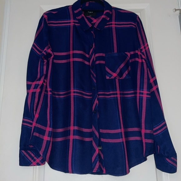 Rails navy and pink plaid shirt - Picture 4 of 13